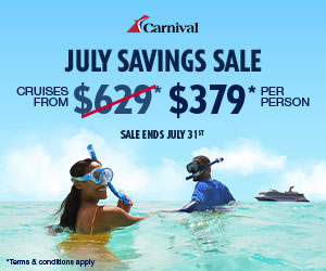 Carnival Cruises July Specials - Special cruise offer