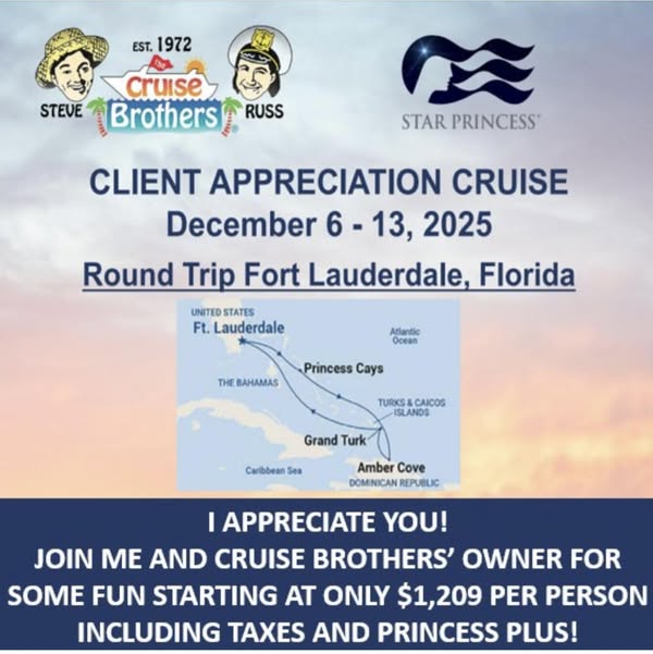 Cruise Brothers Client Appreciation Cruise