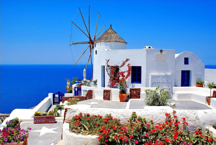 Idyllic view of Santorini, Greece