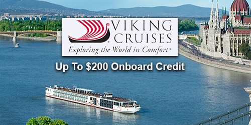 Viking Cruises up to $200 obc